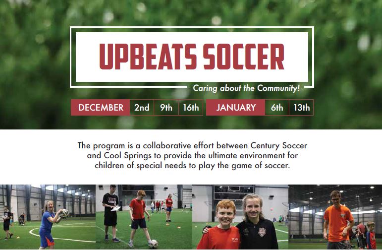 Century Soccers Announces Upbeats Program